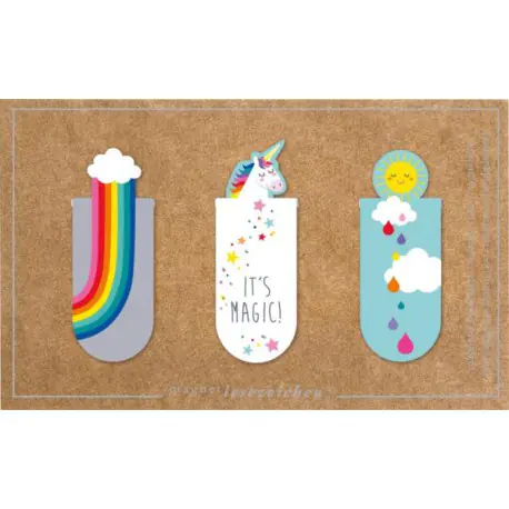 ⁨Magnetic bookmarks - unicorn⁩ at Wasserman.eu