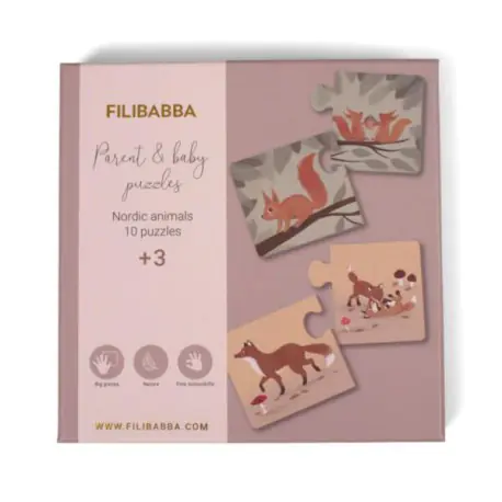 ⁨Filibabba puzzle mom and baby nordic animals⁩ at Wasserman.eu