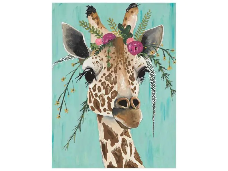 ⁨Diamond embroidery, picture, diamond mosaic diamond painting, MAJESTATIC GIRAFFE 30x40cm⁩ at Wasserman.eu