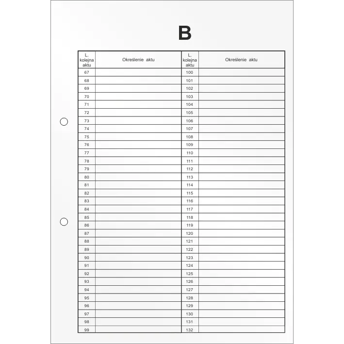 ⁨Dividers for personal files 'B' DRU-055B BIURFOL TD-06⁩ at Wasserman.eu
