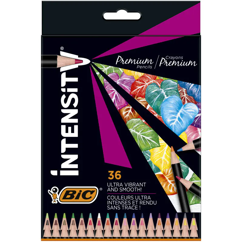 ⁨Crayons INTENSITY WOOD 36 colors 951852 BIC⁩ at Wasserman.eu