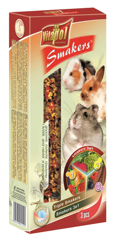 ⁨Vitapol zvp-1112 Snack 135 g Guinea pig, Hamster, Rabbit⁩ at Wasserman.eu