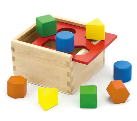 ⁨Viga 50844 Blocks with shape sorter - geometric figures⁩ at Wasserman.eu