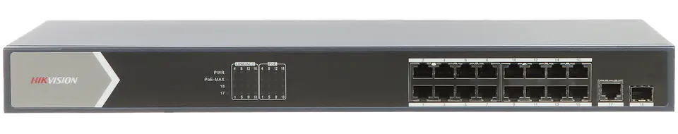 ⁨SWITCH POE DS-3E0518P-E 16-PORTOWY SFP Hikvision⁩ w sklepie Wasserman.eu