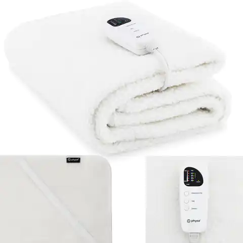 ⁨Mat electric heating blanket for massage bed 5 levels adjustment 180 x 75 cm 60 W lamb⁩ at Wasserman.eu
