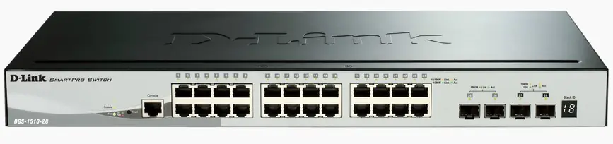 ⁨D-LINK - DGS-1510-28X/E 24 port 10/100/1000⁩ w sklepie Wasserman.eu