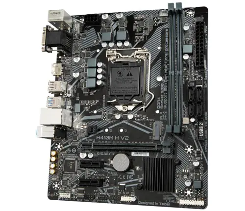 ⁨Gigabyte H410M H V2 motherboard Intel H410 LGA 1200 micro ATX⁩ at Wasserman.eu