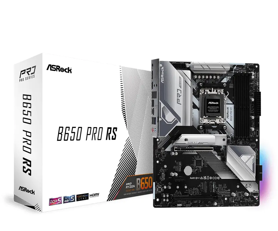 ⁨Asrock B650 Pro RS AMD B650 Socket AM5 ATX⁩ at Wasserman.eu