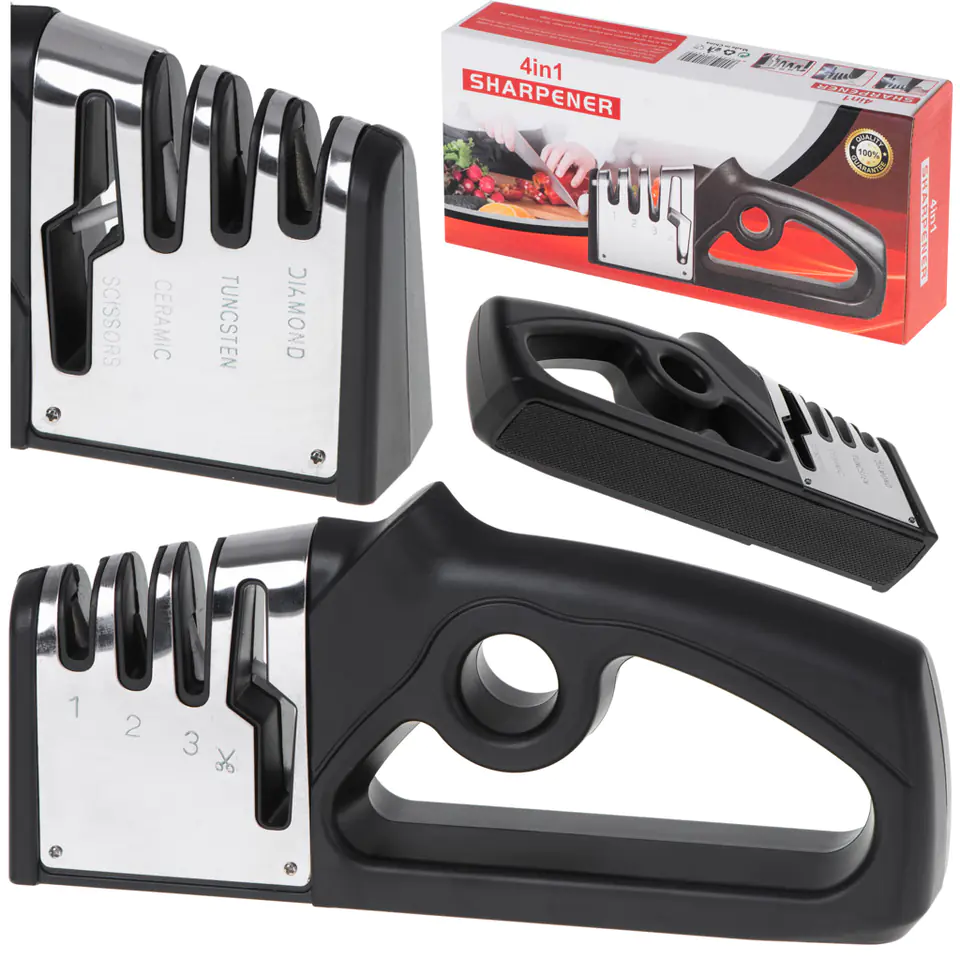 ⁨Sharpener for kitchen knives and scissors 4in1⁩ at Wasserman.eu