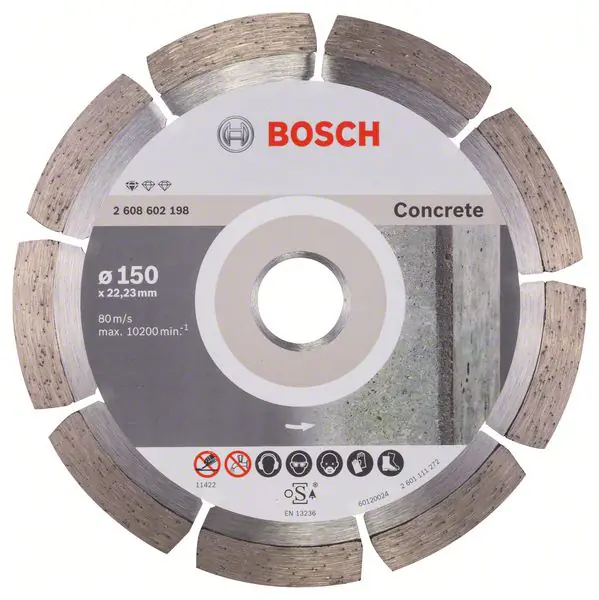 ⁨SEGMENTED DIAMOND BLADE CONCRETE 150*22.3*2.0⁩ at Wasserman.eu