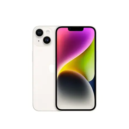 ⁨Apple iPhone 14 Starlight, 6.1 ", Super Retina XDR, 2532 x 1170 pikseli, Apple, A15 Bionic, Pamięć wewnętrzna RAM 4 GB, 128 GB,⁩ w sklepie Wasserman.eu