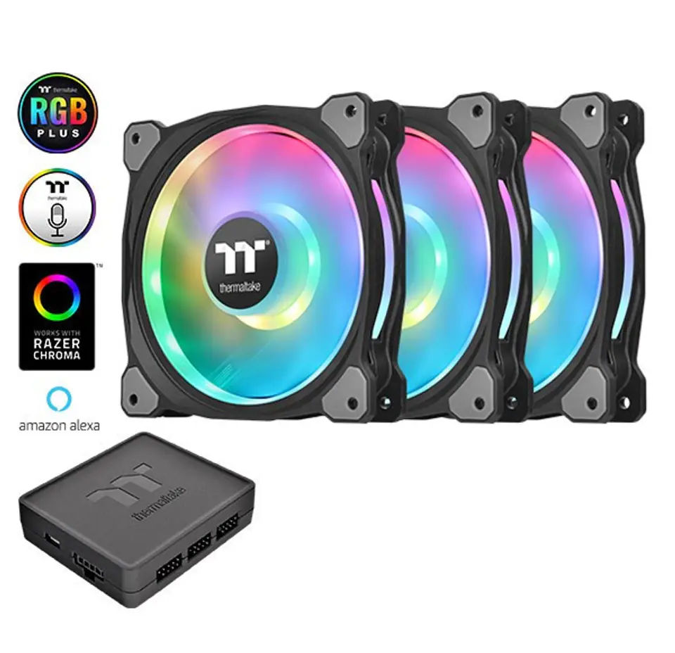 ⁨Wentylator Riing Duo 12 RGB TT Premium Edition 3 szt.⁩ w sklepie Wasserman.eu