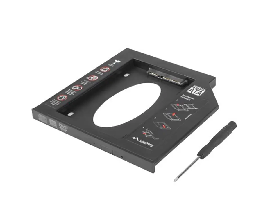 Adapter HDD ramka 5,25 x 2,5 cala, 9.5mm smukła w sklepie Wasserman.eu