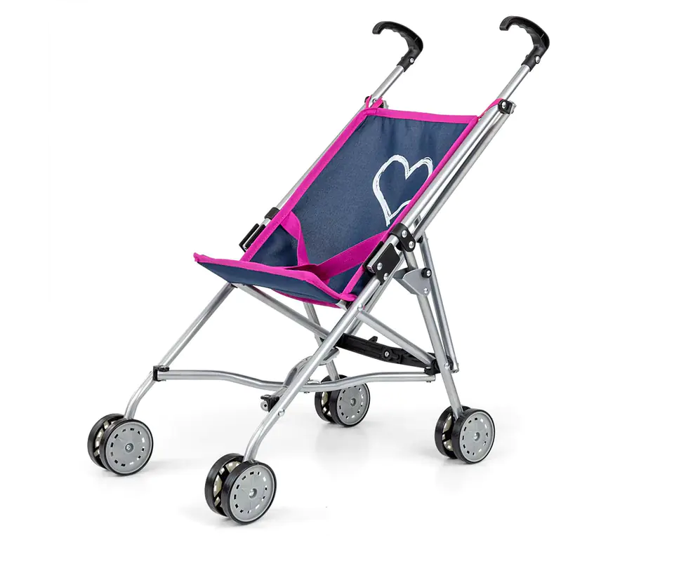 ⁨Milly Mally Doll Stroller Julia Prestige Navy⁩ at Wasserman.eu