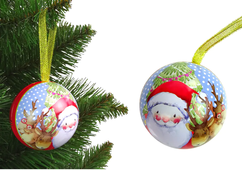 ⁨Christmas bauble metal Christmas tree decoration Santa Claus⁩ at Wasserman.eu