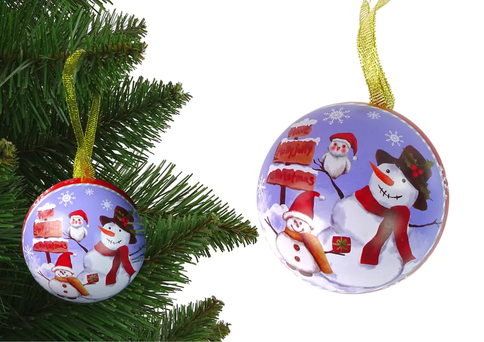 ⁨Christmas Christmas bauble metal Christmas tree decoration snowman snow⁩ at Wasserman.eu