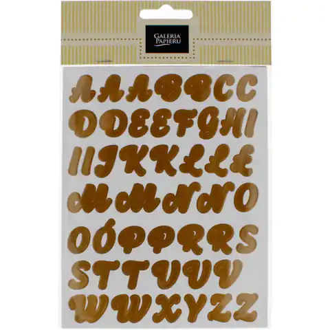 ⁨Stickers NUMBERS and LETTERS gold (4ark.) 254038 Paper Gallery⁩ at Wasserman.eu