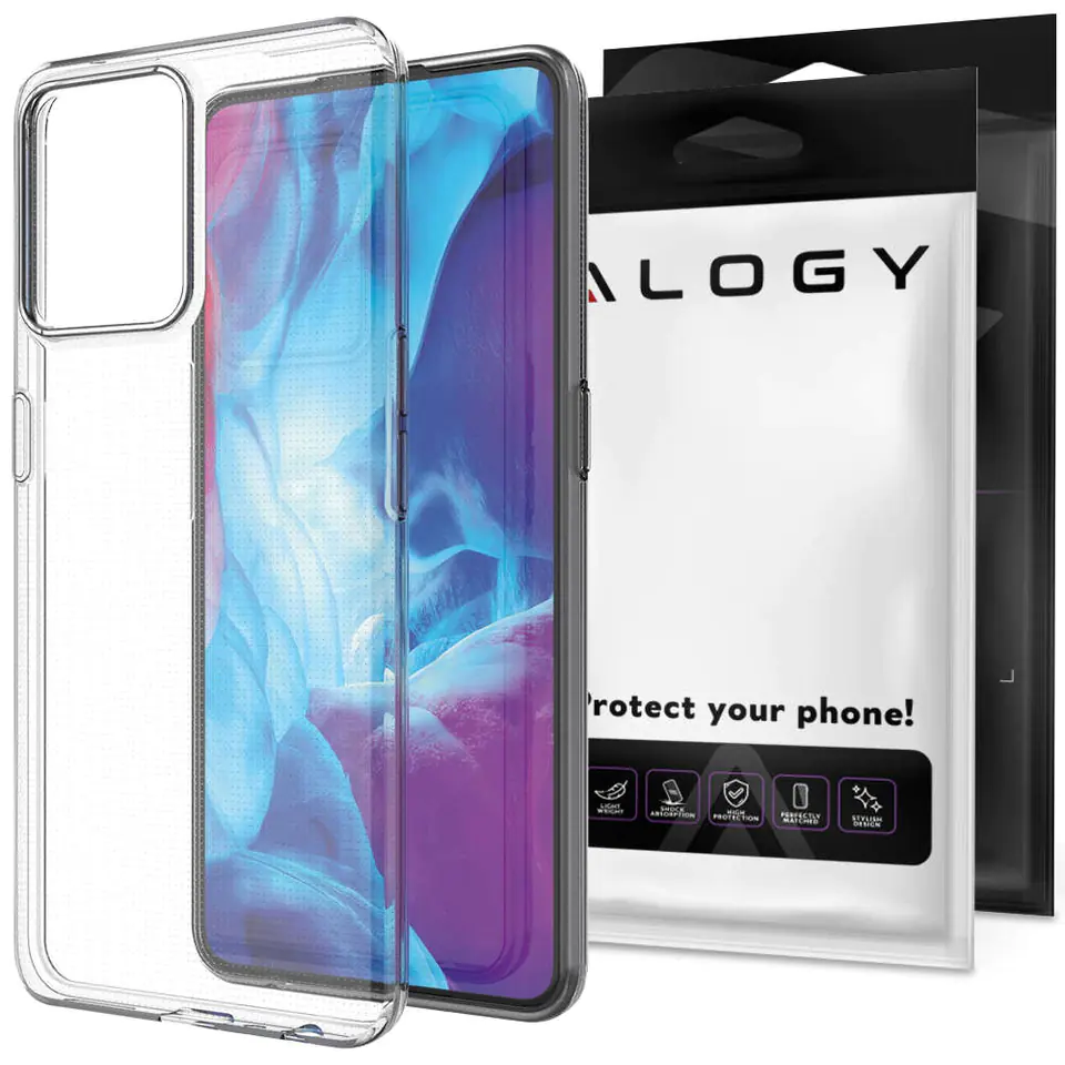 ⁨Silicone case Alogy case for Realme 9 Pro+ Plus transparent⁩ at Wasserman.eu