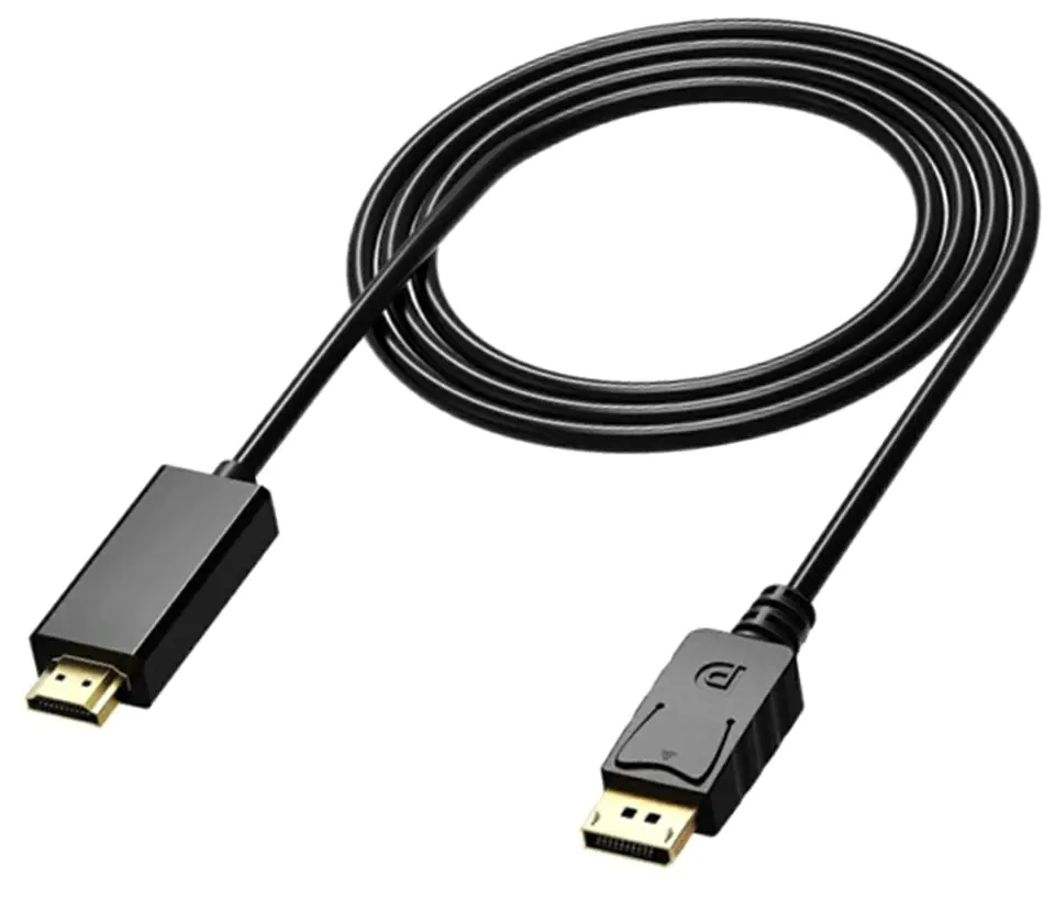 ⁨HD39 Kabel displayport do hdmi 1.8m 4k⁩ w sklepie Wasserman.eu