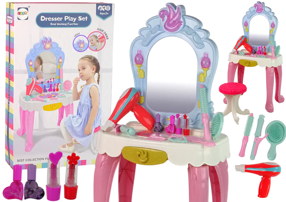 ⁨Fairytale Dressing Table of the Little Lady with stool Light Sound + accessories⁩ at Wasserman.eu