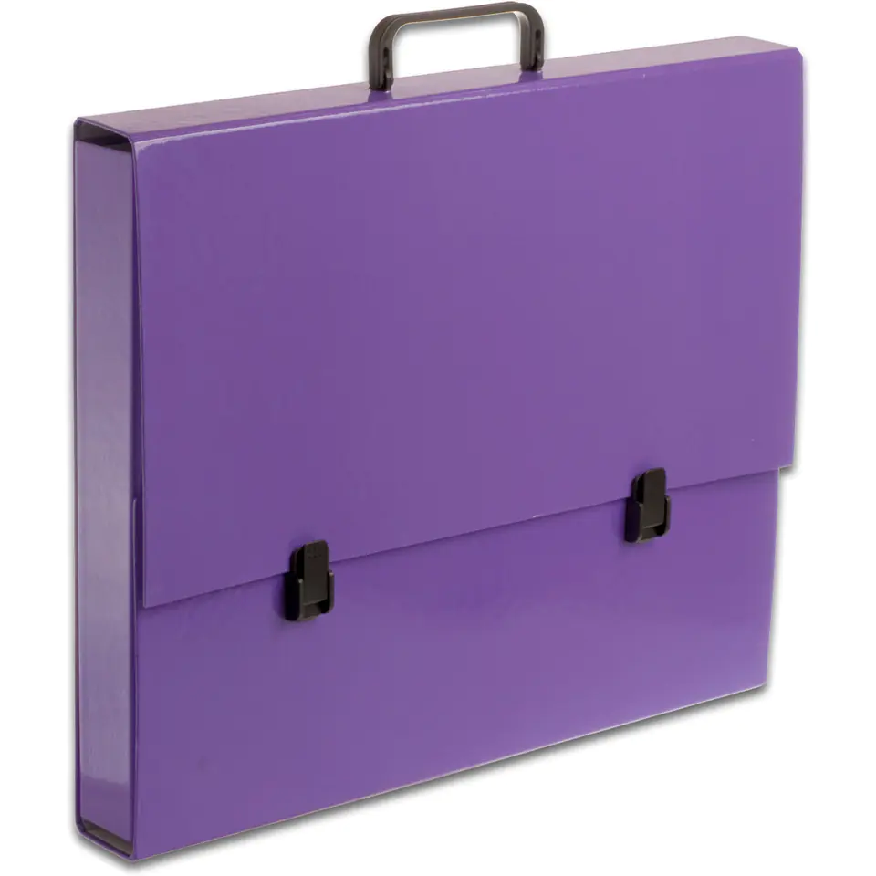 ⁨School folder with handle A3 5.5cm purple pastel TT7181 TADEO⁩ at Wasserman.eu