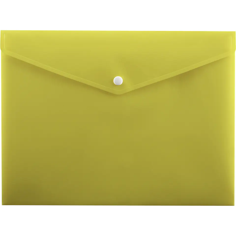 ⁨Envelope folder with snap stud A4 PP-113 yellow TT7592 PENMATE⁩ at Wasserman.eu