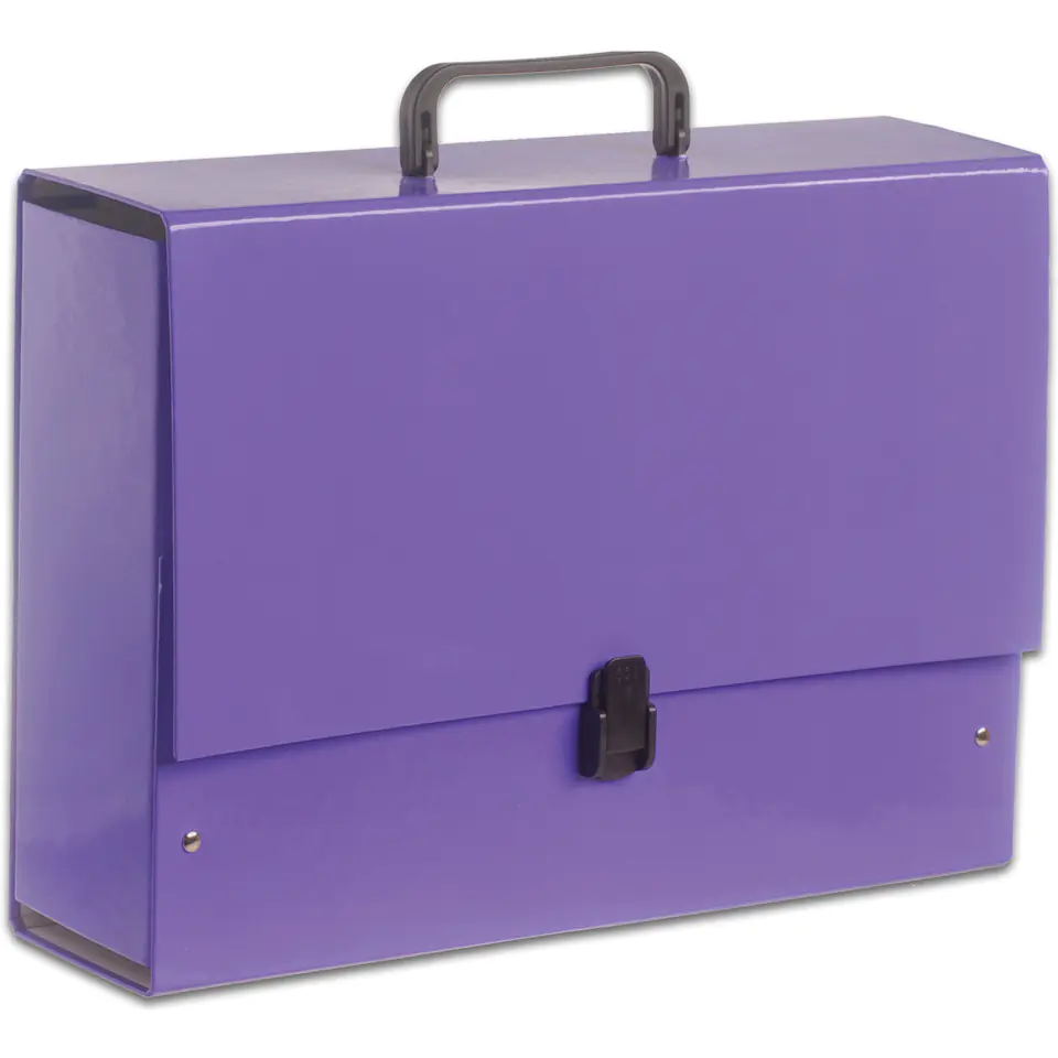 ⁨Briefcase with handle B4 Jumbo 10cm purple pastel TT6852 TADEO⁩ at Wasserman.eu