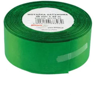 ⁨Satin ribbon 38mm/32m green BREWIS⁩ at Wasserman.eu