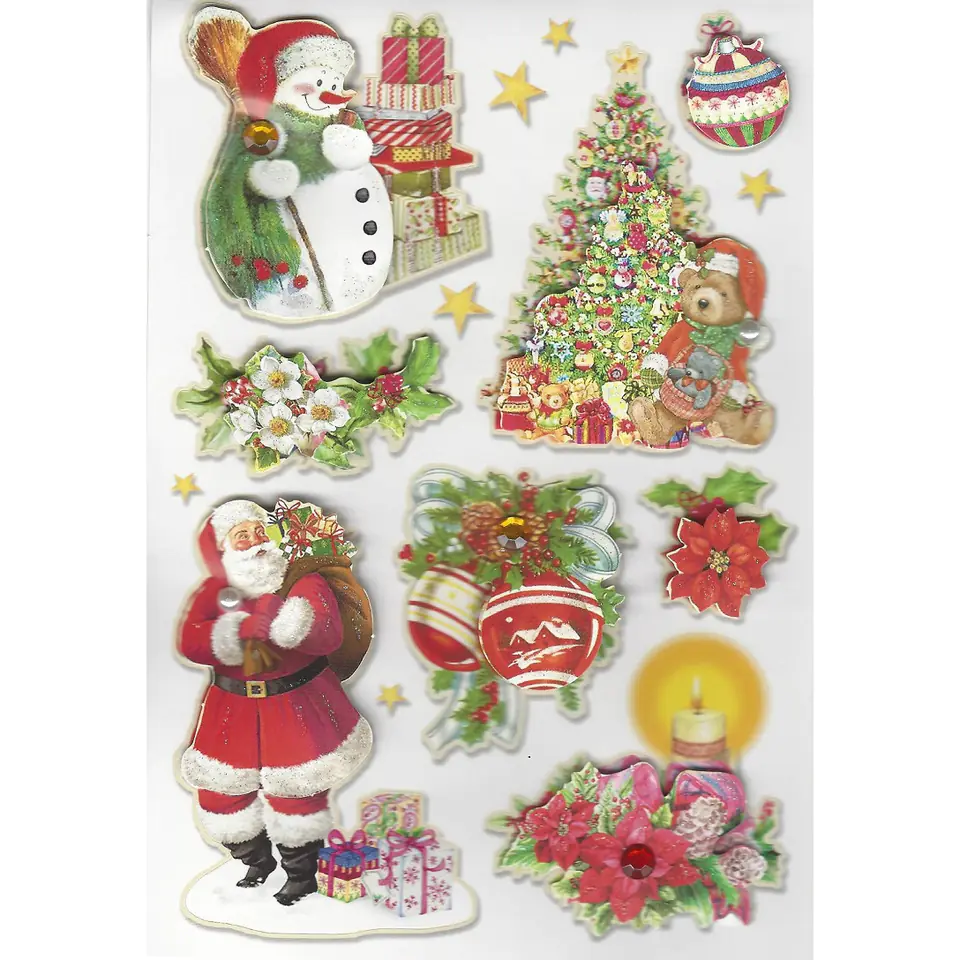 ⁨Naklejki 3d święta Boże Narodzenie CLX21 BREWIS⁩ w sklepie Wasserman.eu