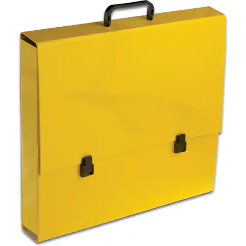 ⁨Teczka szkolna z rączką A3 5.5cm żółta pastelowa TT7183 TADEO⁩ w sklepie Wasserman.eu