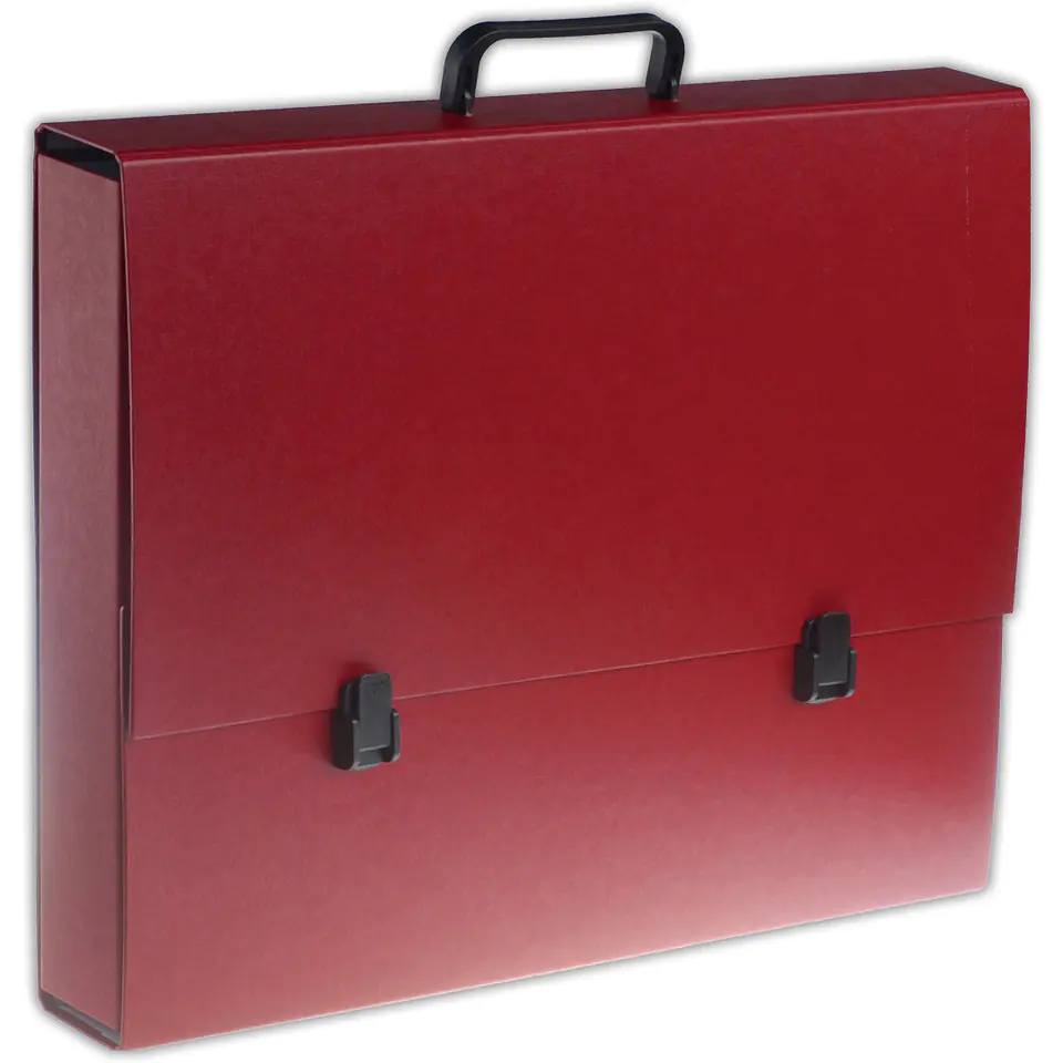 ⁨School folder with handle A3 5.5cm burgundy TT5412 TADEO⁩ at Wasserman.eu