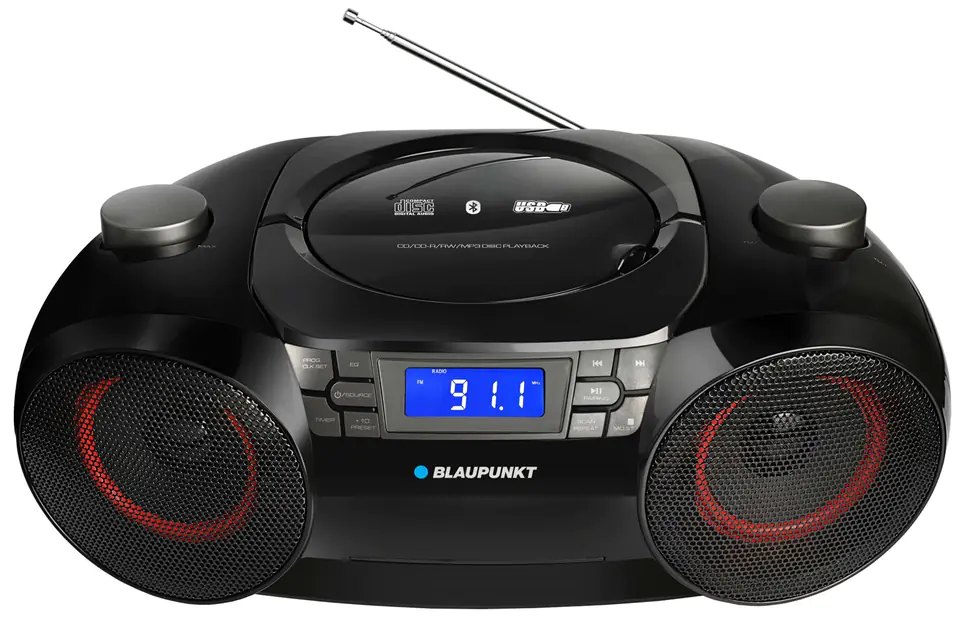 ⁨Blaupunkt BB30BT CD player Portable CD player Black⁩ at Wasserman.eu