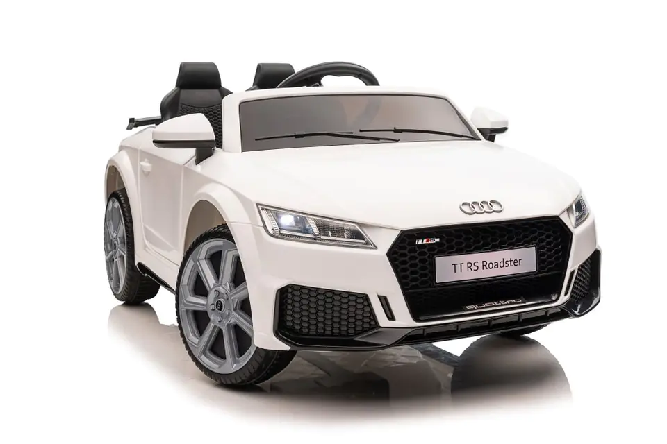 ⁨Battery-powered vehicle Audi TTRS white⁩ at Wasserman.eu