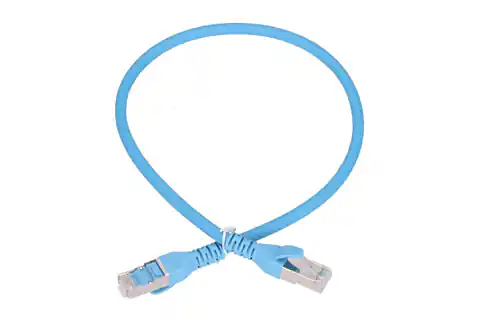 ⁨LAN Patchcord CAT.6A S/FTP 0,5m 10G Shielded Foiled Twisted Pair Bare Copper⁩ at Wasserman.eu