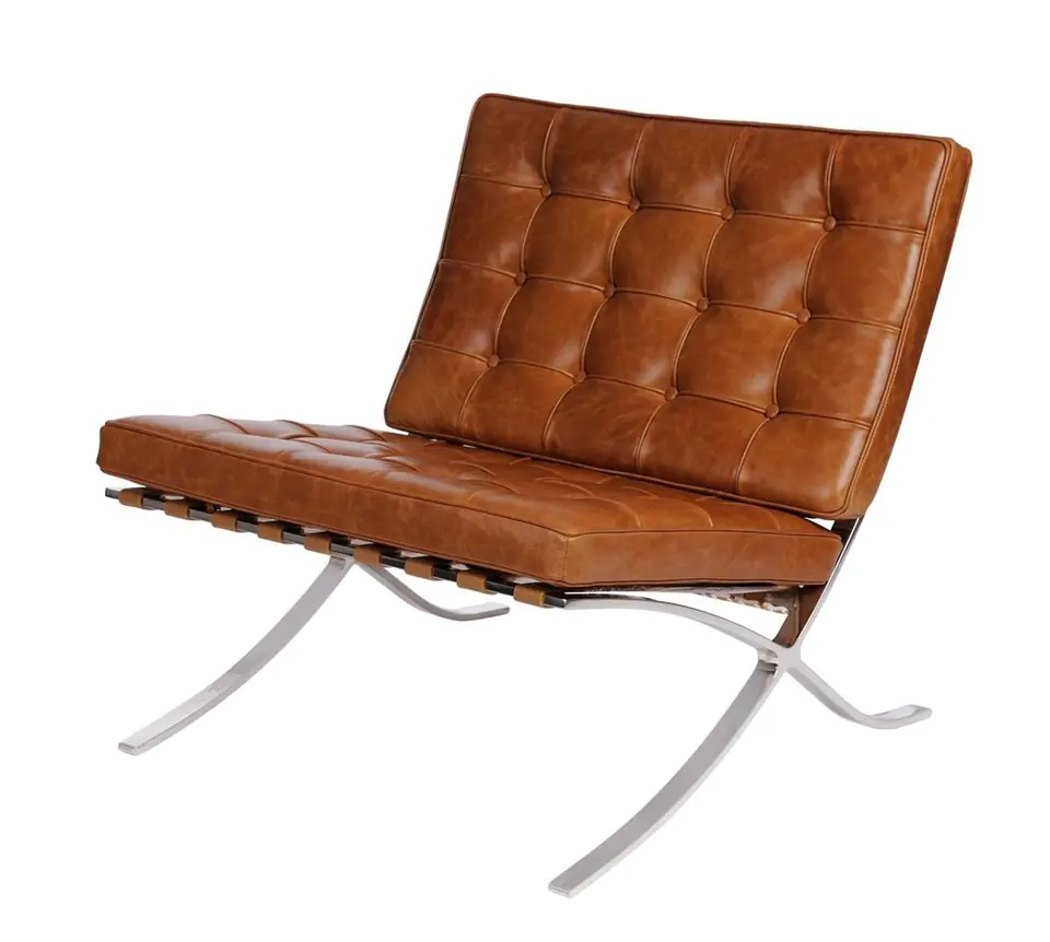 ⁨Armchair BA1 brown light vintage (Light color)⁩ at Wasserman.eu