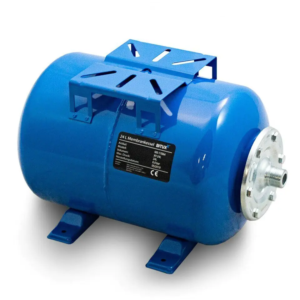 Hydrophore with steel membrane 24 L Water tank at Wasserman.eu