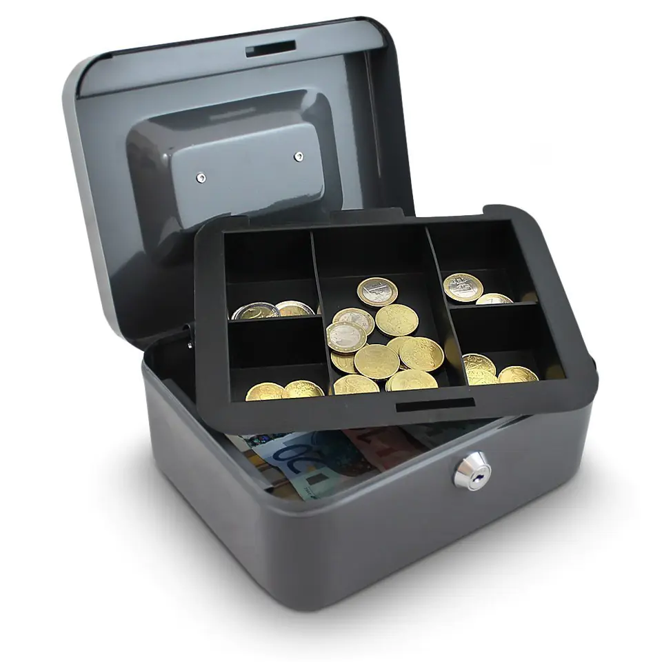 ⁨Case 20cm for coins (dark grey)⁩ at Wasserman.eu