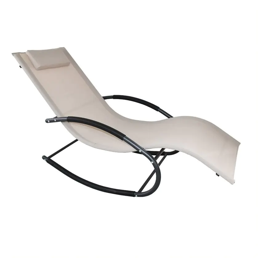 ⁨Sun lounger garden rocking beige beige⁩ at Wasserman.eu