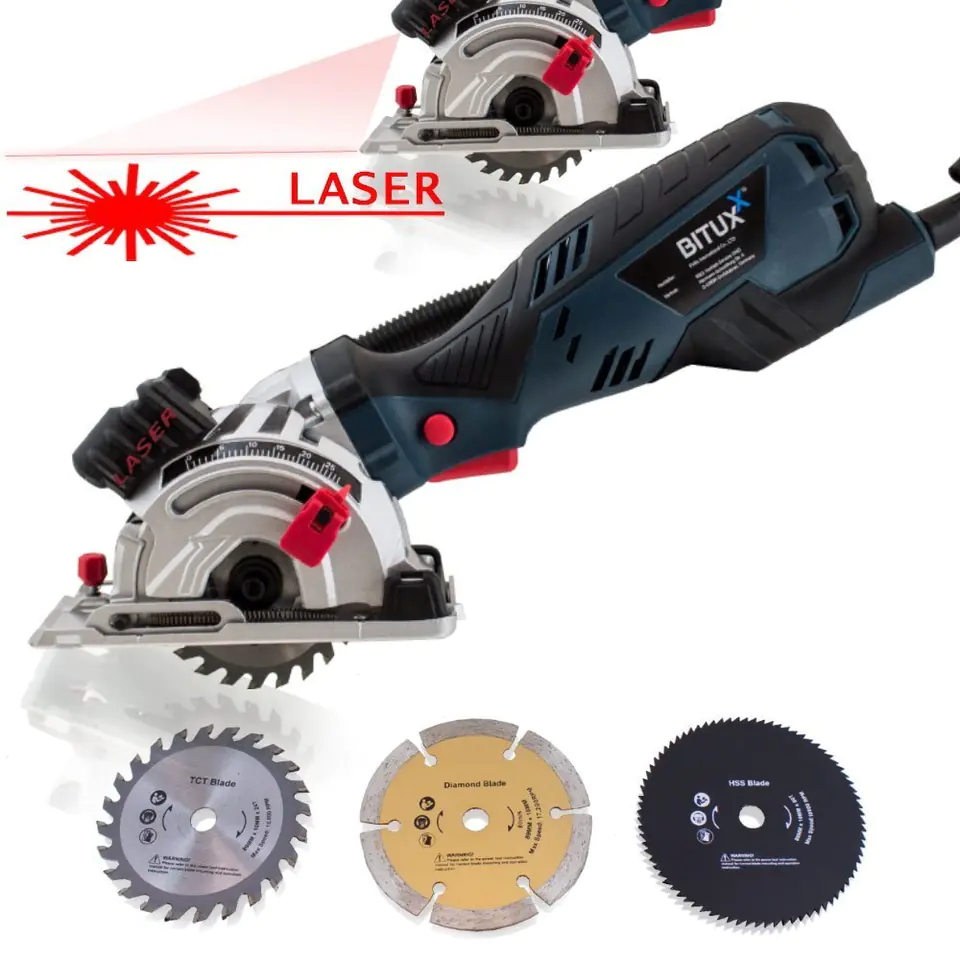 ⁨Mini Chainsaw 705W Laser Saw Additional Discs⁩ at Wasserman.eu