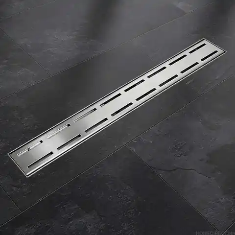 ⁨LINEAR DRAIN LINE WITH SIPHON 90cm STAINLESS STEEL⁩ at Wasserman.eu