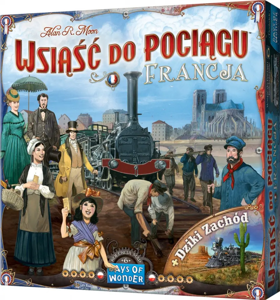 ⁨Game Get on a train Map 6 collection - France and Wild West⁩ at Wasserman.eu