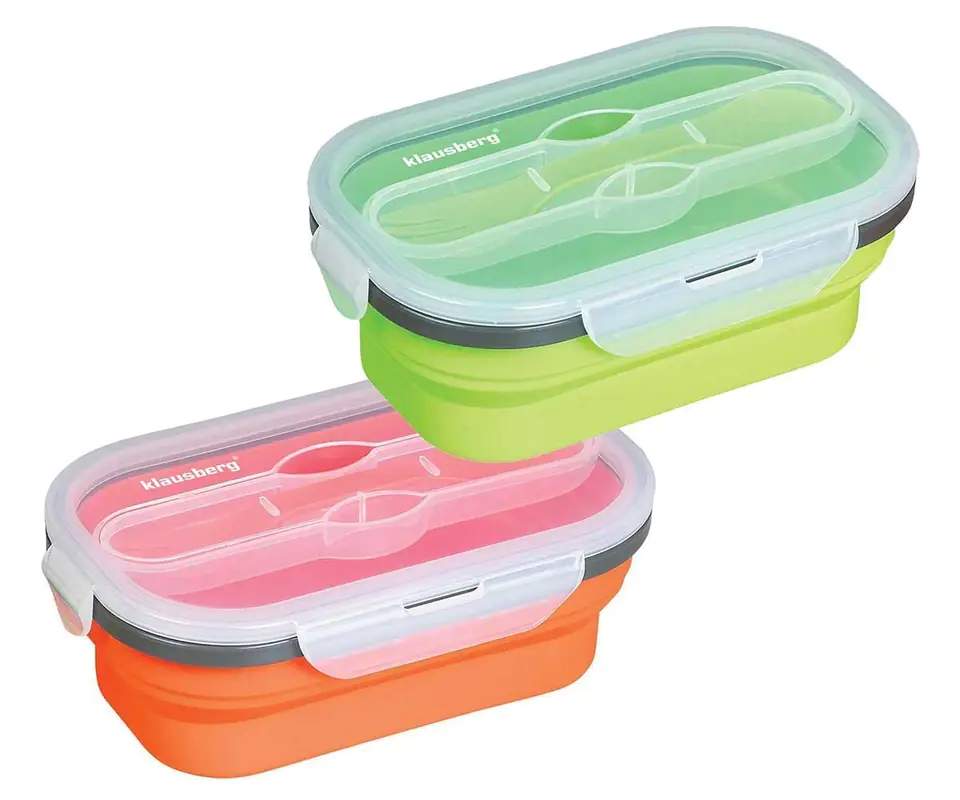 ⁨SILIKONOWY SKŁADANY LUNCH BOX KLAUSBERG KB-7022⁩ w sklepie Wasserman.eu