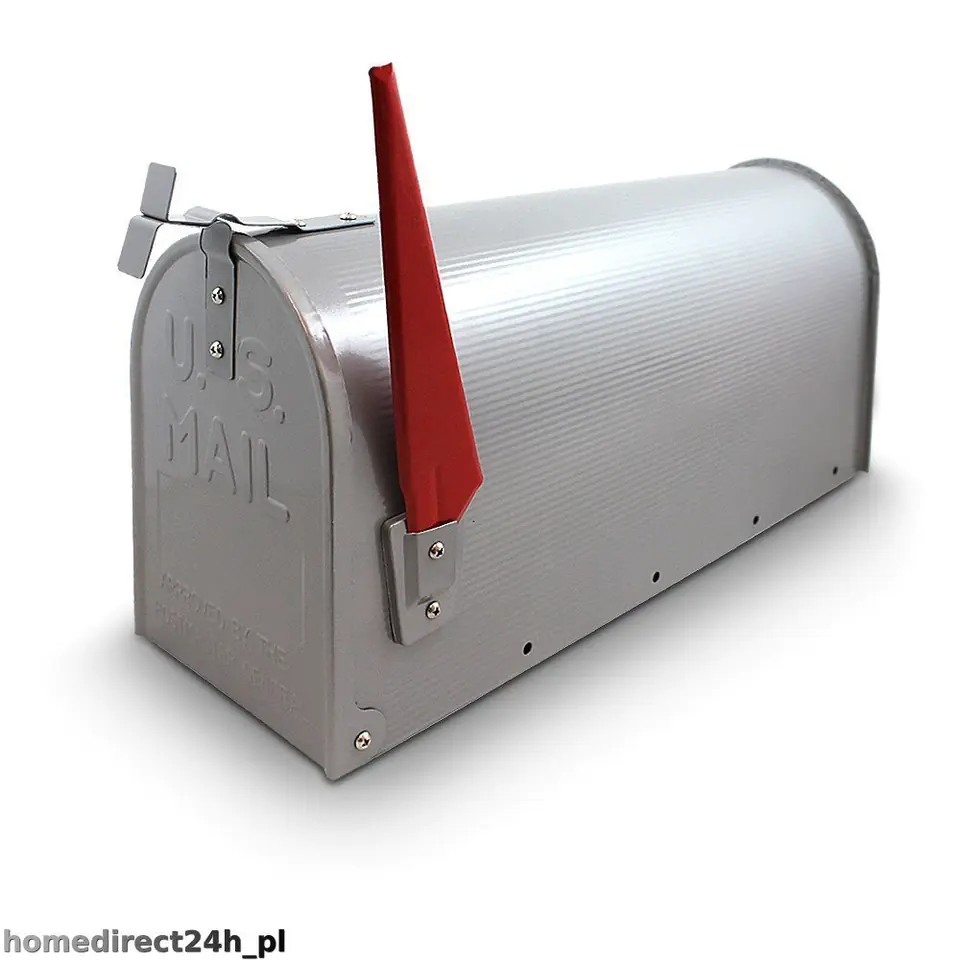 ⁨USA MAIL letterbox (silver)⁩ at Wasserman.eu