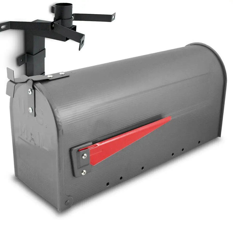 ⁨USA MAIL letterbox Graphite with handle⁩ at Wasserman.eu