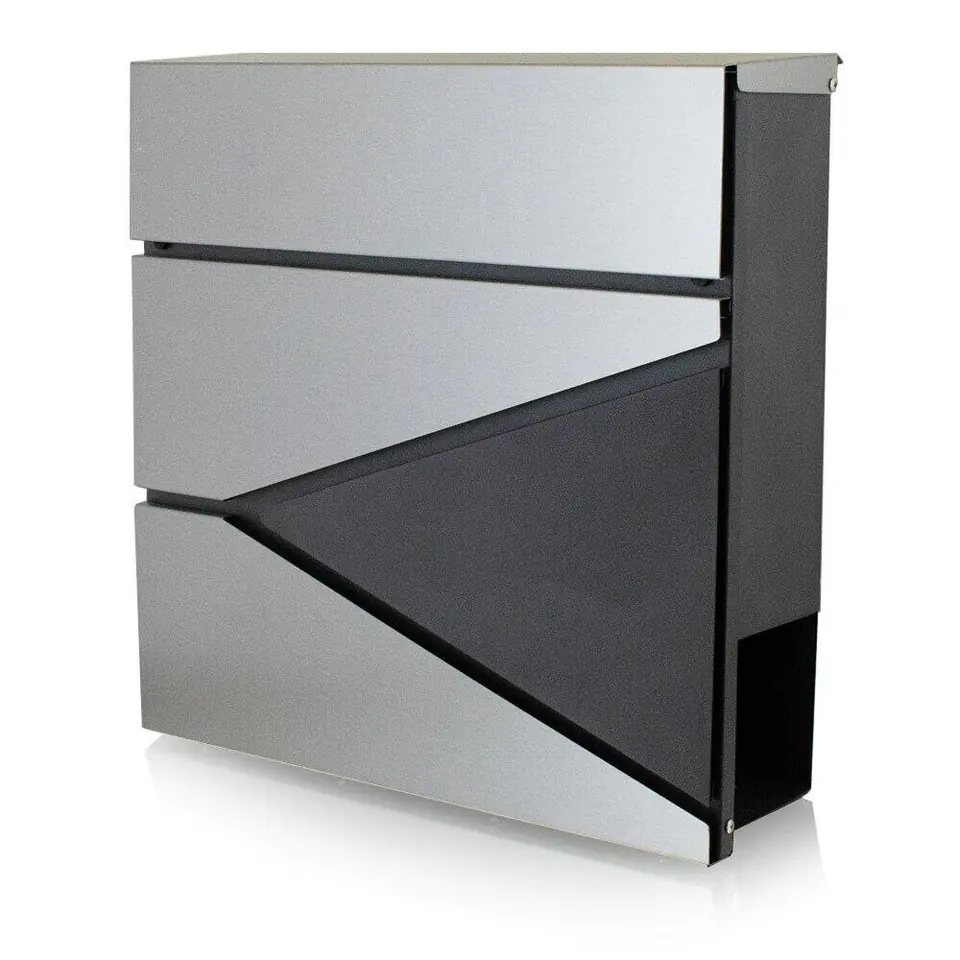 ⁨Letterbox with Gazetnik Steel-Anthracite⁩ at Wasserman.eu