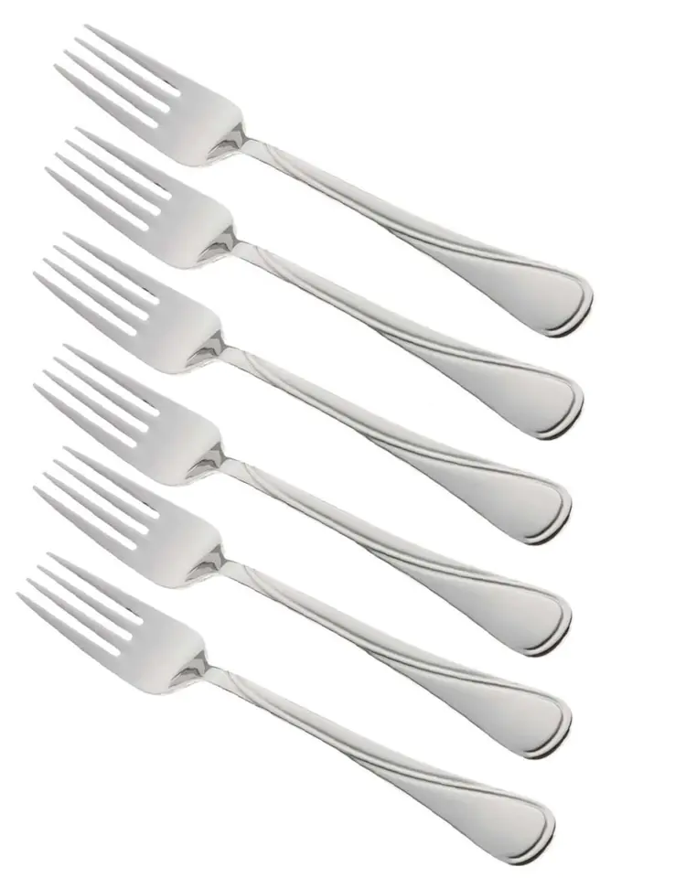 ⁨LUNCH FORK 6 pcs. KINGHOFF KH-1437 gloss⁩ at Wasserman.eu