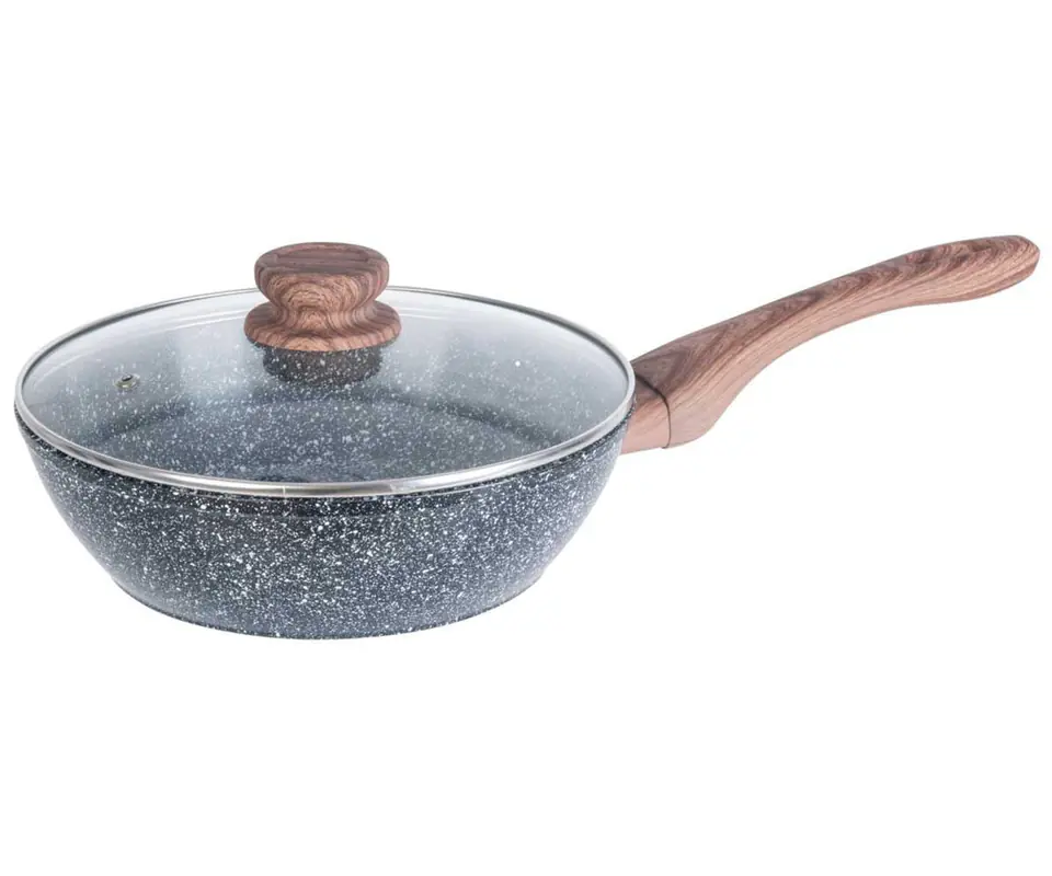 ⁨GRANITE WOK 28cm GRANITE WOOD KINGHOFF KH-1584⁩ at Wasserman.eu