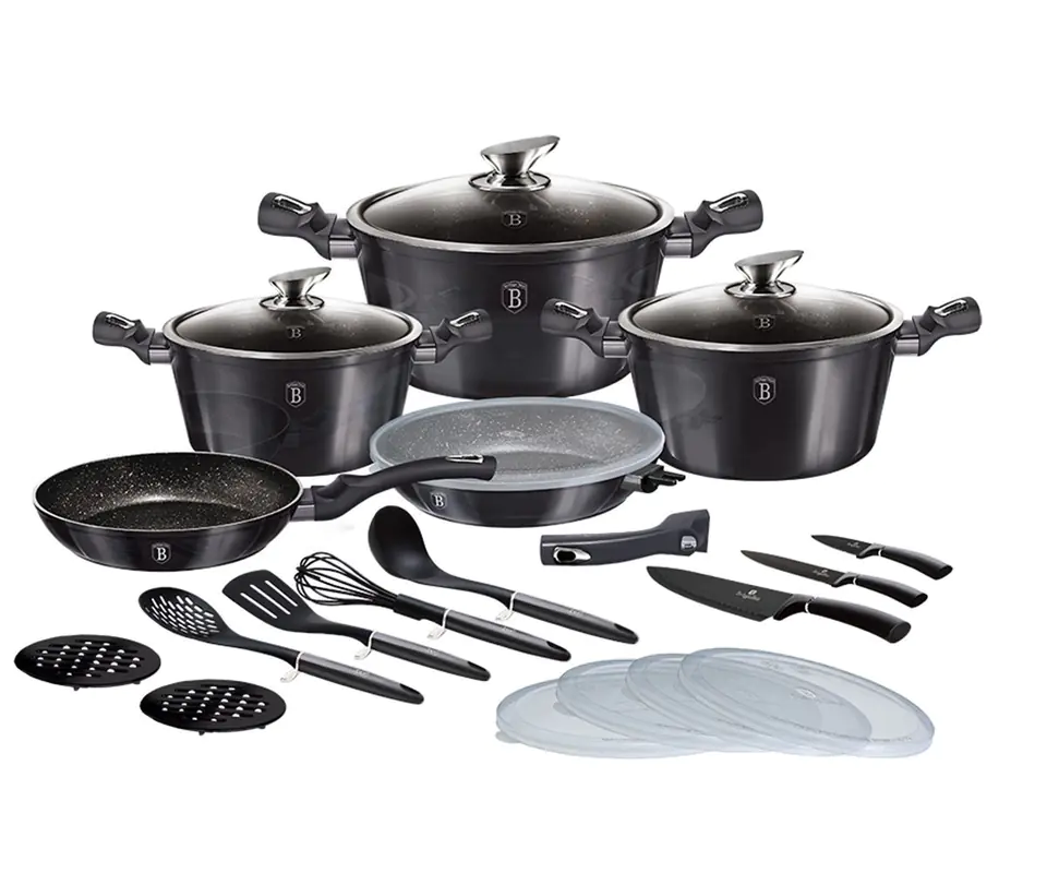 ⁨SET OF POTS BERLINGER HAUS BH-7181 22 ELEM. CARBON PRO⁩ at Wasserman.eu