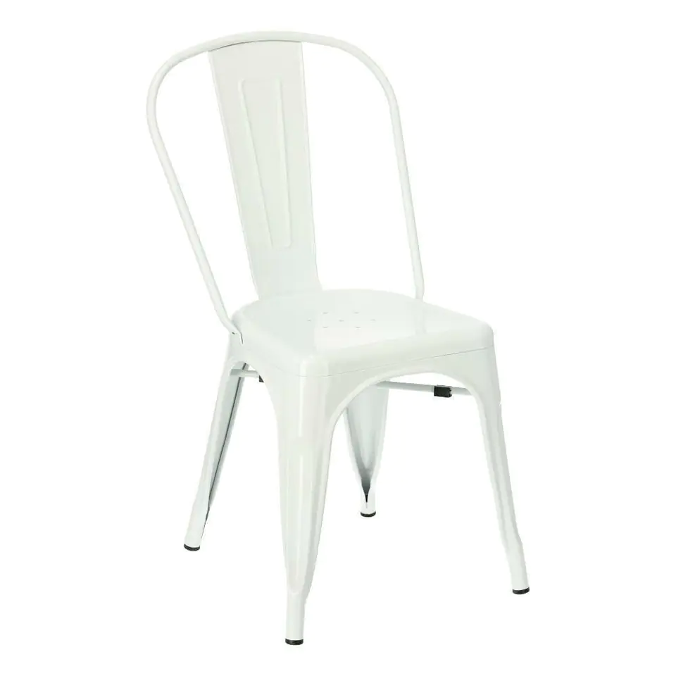 ⁨Paris chair white inspired by Tolix (white)⁩ at Wasserman.eu