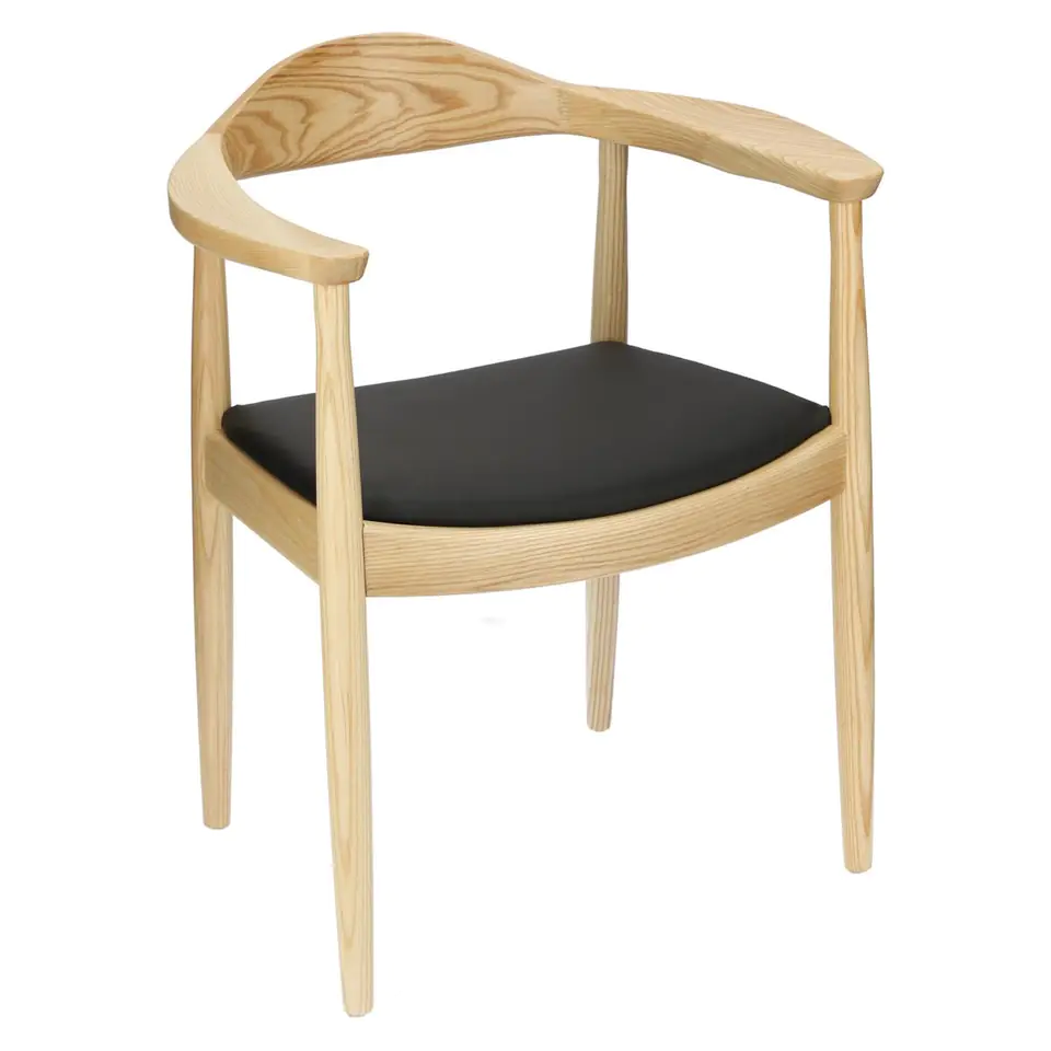 ⁨President chair wooden natural (Natural color)⁩ at Wasserman.eu